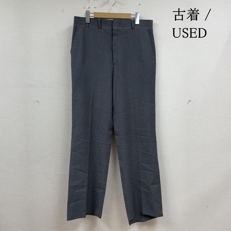 古着 USED パンツ スラックス 90s ヒルトンクラブ スラックス フィット パンツ テーパード 無地 ジップフライ - 無地 灰 / グレー / gray メンズ USED 古着 中古 50135031