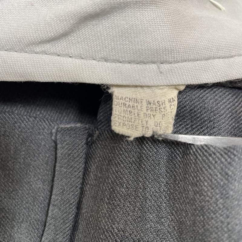 古着 USED パンツ スラックス 90s ヒルトンクラブ スラックス フィット パンツ テーパード 無地 ジップフライ - 無地 灰 / グレー / gray メンズ USED 古着 中古 50135031