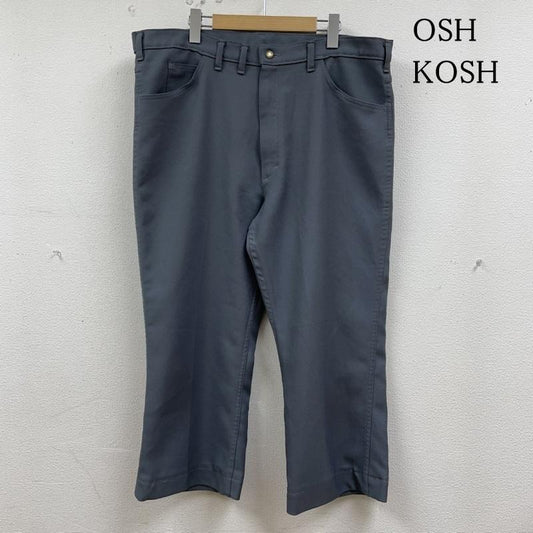 オシュコシュ OSHKOSH パンツ ワークパンツ、ペインターパンツ 70s ビンテージ ランチャー パンツ スタプレ ワイドボトム TALON ジップ USA製 40 ロゴ、文字 灰 / グレー / gray メンズ USED 古着 中古 50135065