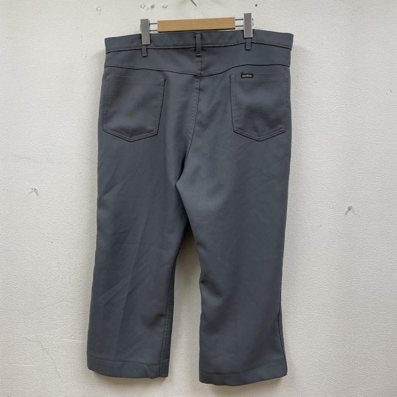 オシュコシュ OSHKOSH パンツ ワークパンツ、ペインターパンツ 70s ビンテージ ランチャー パンツ スタプレ ワイドボトム TALON ジップ USA製 40 ロゴ、文字 灰 / グレー / gray メンズ USED 古着 中古 50135065