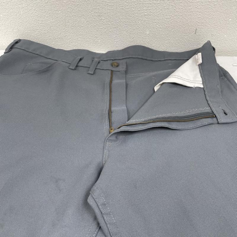 オシュコシュ OSHKOSH パンツ ワークパンツ、ペインターパンツ 70s ビンテージ ランチャー パンツ スタプレ ワイドボトム TALON ジップ USA製 40 ロゴ、文字 灰 / グレー / gray メンズ USED 古着 中古 50135065