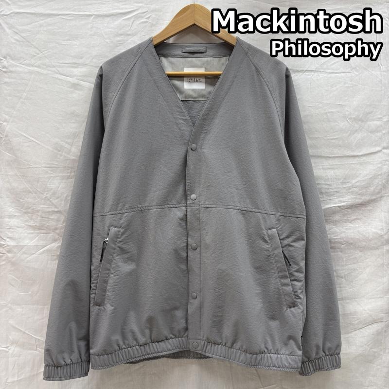 マッキントシュフィロソフィー MACKINTOSH PHILOSOPH ジャケット、上着 ジャンパー、ブルゾン H1F70-767-05 britec ブリテック ナイロン カーディガン タイプ ノーカラー ジャケット 灰色 グレー 40 灰 / グレー / gray メンズ USED 古着 中古 50135085