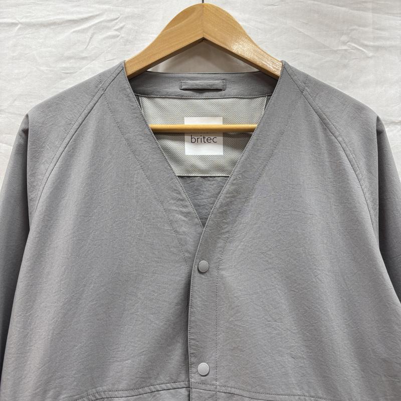 マッキントシュフィロソフィー MACKINTOSH PHILOSOPH ジャケット、上着 ジャンパー、ブルゾン H1F70-767-05 britec ブリテック ナイロン カーディガン タイプ ノーカラー ジャケット 灰色 グレー 40 灰 / グレー / gray メンズ USED 古着 中古 50135085
