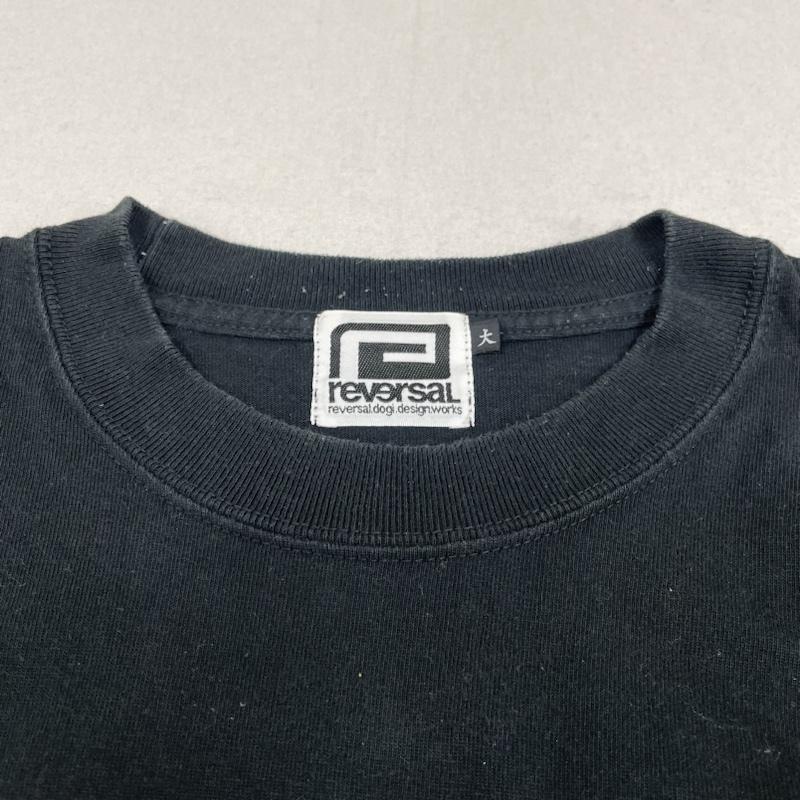 リバーサル reversal Tシャツ 半袖 半袖 Tシャツ RICARDO DE LA RIVA CUP2009 開催記念 DE LA RIVA 限定モデル L ロゴ、文字 X  X プリント 黒 / ブラック / black メンズ USED 古着 中古 50135089