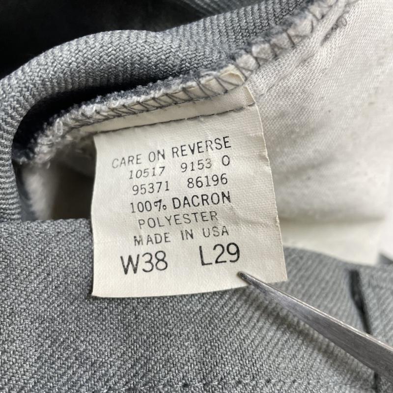 リーバイス Levi s パンツ ワークパンツ、ペインターパンツ 90s スタプレ ブーツカット パンツ 10517-9153 SCOVILL ジッパー USA製 38インチ 無地 灰 / グレー / gray メンズ USED 古着 中古 50135095