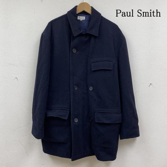 ポールスミス Paul Smith コート ピーコート ピーコート Pコート ジャケット ダブル ショート丈 無地 ミディ丈 L 無地 紺 / ネイビー / navy メンズ USED 古着 中古 50135106