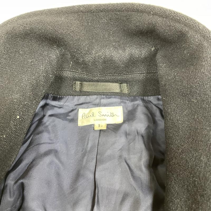 ポールスミス Paul Smith コート ピーコート ピーコート Pコート ジャケット ダブル ショート丈 無地 ミディ丈 L 無地 紺 / ネイビー / navy メンズ USED 古着 中古 50135106