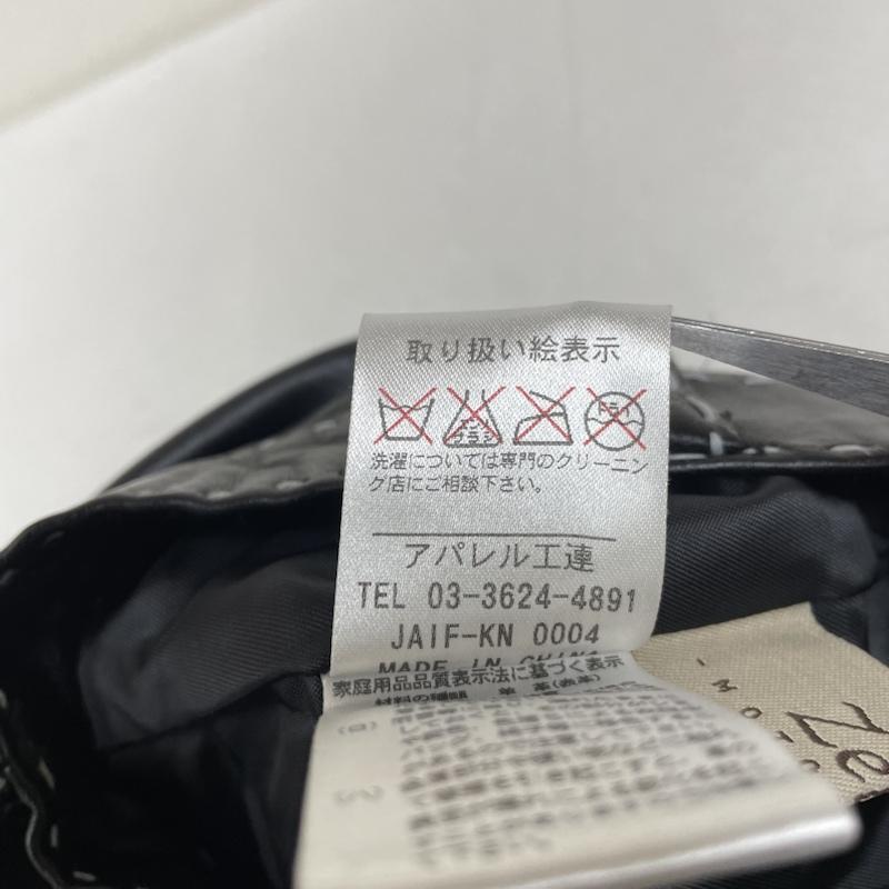 古着 USED パンツ ワークパンツ、ペインターパンツ 元町ゼラール Zelal 本革 レザー パンツ スリム リアルレザー ステッチデザイン ジップフライ 羊革 ラム サイズ9AR 9号 無地 黒 / ブラック / black レディース USED 古着 中古 50135122