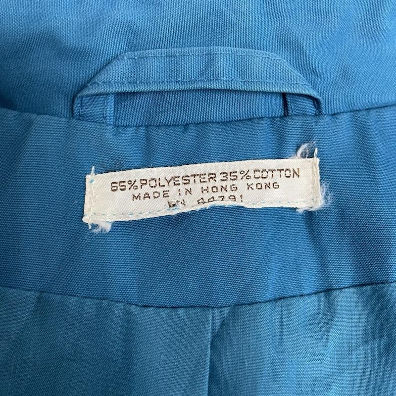 古着 USED コート コート一般 トレンチ ロングコート ボタン ジャケット スプリングコート 無地 無地 青 / ブルー / blue レディース USED 古着 中古 50135208