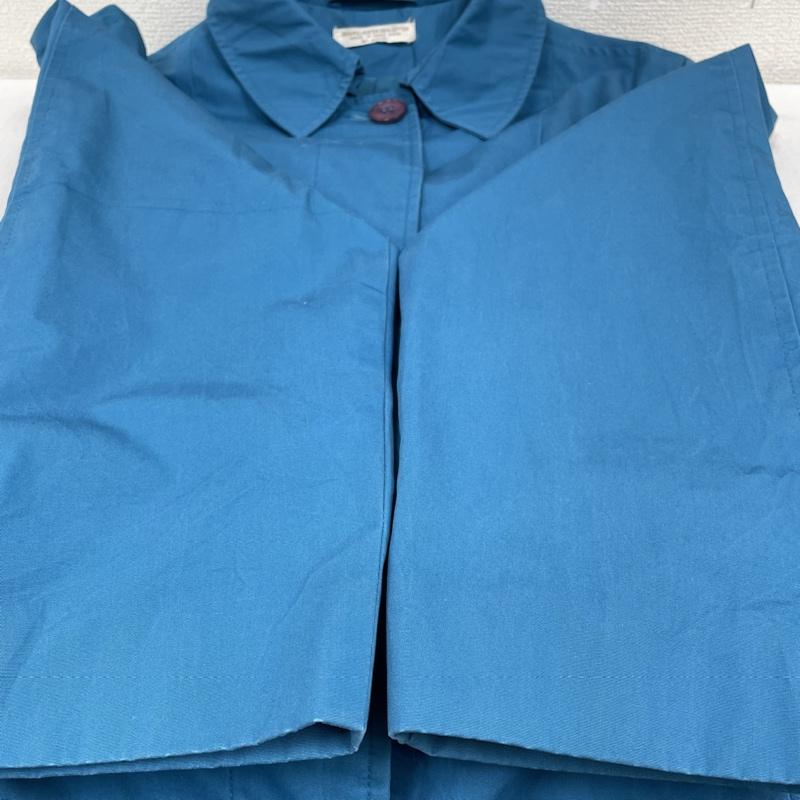 古着 USED コート コート一般 トレンチ ロングコート ボタン ジャケット スプリングコート 無地 無地 青 / ブルー / blue レディース USED 古着 中古 50135208
