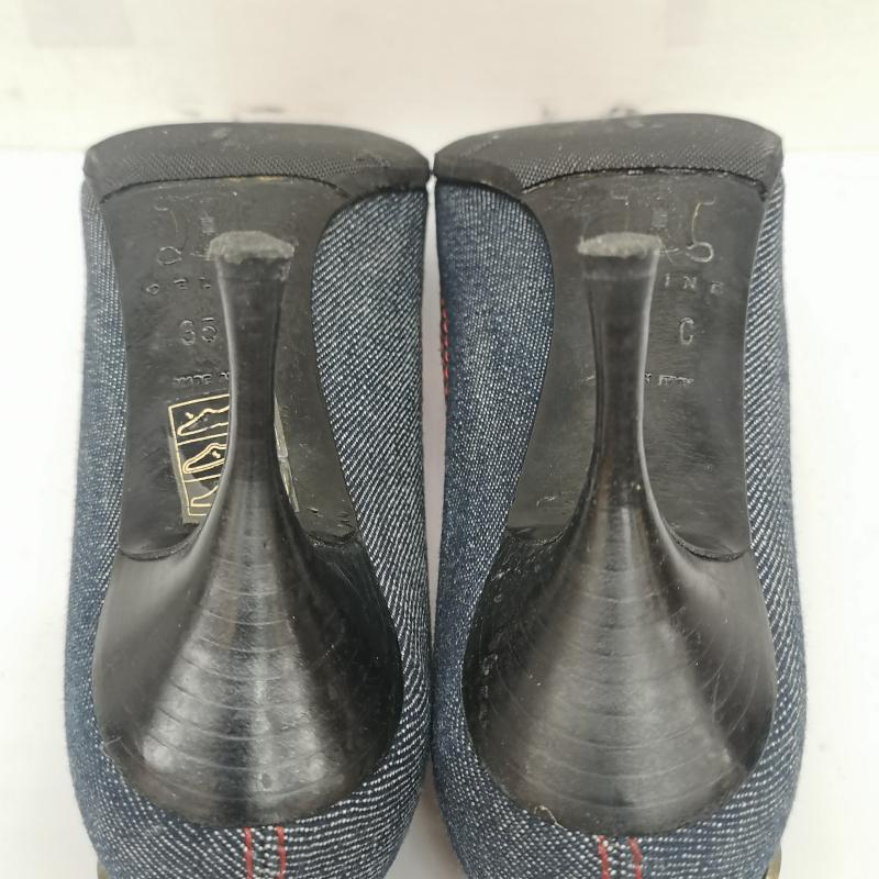 セリーヌ CELINE パンプス パンプス デニム パンプス サークルロゴ 35 22.0cm インディゴ / インディゴ / Indigo レディース USED 古着 中古 50135265