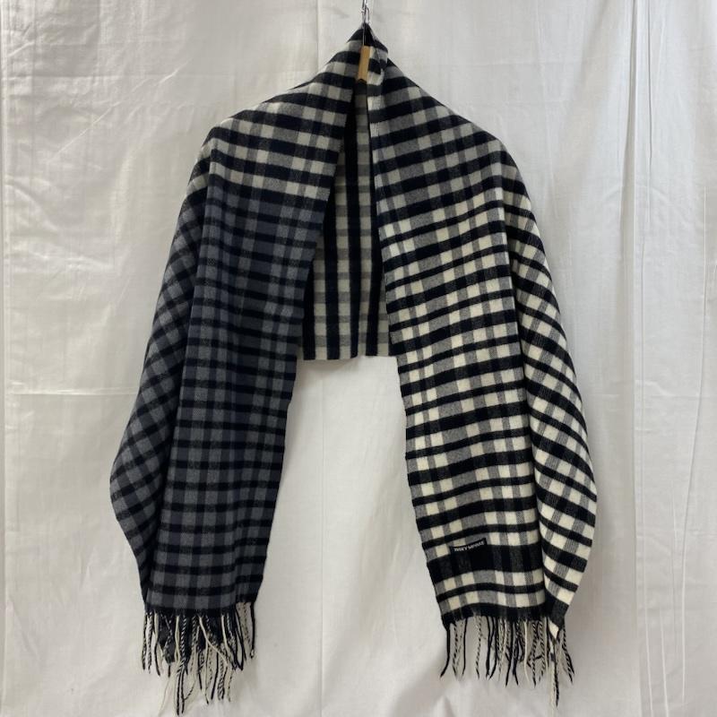 イッセイミヤケ ISSEY MIYAKE ストール ストール一般 イッセイミヤケ 黒タグ チェック柄大判ストール ブラック×ホワイト×グレー チェック 白 / ホワイト / white X 黒 / ブラック / black X 灰 / グレー / gray X チャコールグレー / チャコールグレー / メンズ USED 古着 中古 50135335