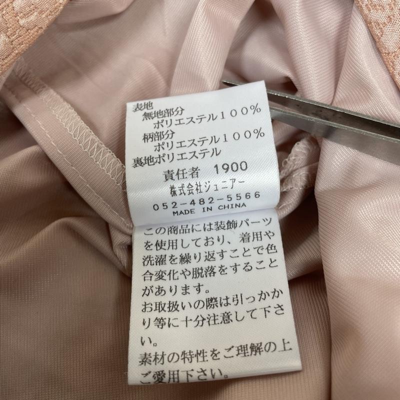 ローズティアラ Rose Tiara ワンピース ひざ丈スカート ワンピース ドレス 花柄 刺繍 フレア シア―素材 フリル パール ビジュー付き エレガントドレス 42 刺繍 X 花柄 X 無地 黒 / ブラック / black X 桃 / ピンク / pink レディース USED 古着 中古 50135344