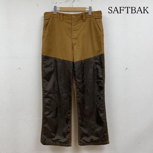 古着 USED パンツ ワークパンツ、ペインターパンツ 70s 80s SAFTBAK ダック USA古着 ハンチング パンツ ワークパンツ ダブルニー レザー ロゴ、文字 茶 / ブラウン / brown メンズ USED 古着 中古 50135359