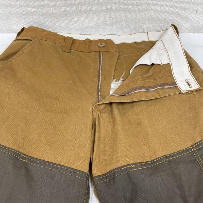 古着 USED パンツ ワークパンツ、ペインターパンツ 70s 80s SAFTBAK ダック USA古着 ハンチング パンツ ワークパンツ ダブルニー レザー ロゴ、文字 茶 / ブラウン / brown メンズ USED 古着 中古 50135359