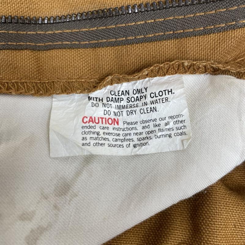 古着 USED パンツ ワークパンツ、ペインターパンツ USA製 SAFTBAK レザーダブルニー ワーク パンツ 80s ハンティング 異素材 30インチ ロゴ、文字 茶 / ブラウン / brown X カーキ / カーキ / khaki メンズ USED 古着 中古 50135360