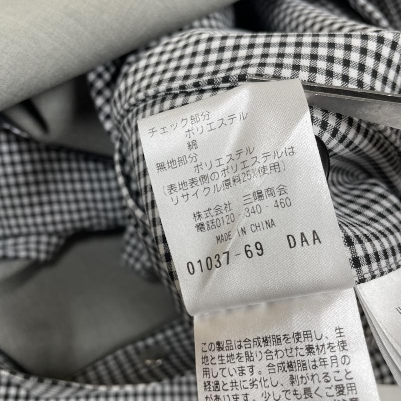 マッキントッシュ フィロソフィー MACKINTOSH PHILOSOPHY コート コート一般 ステンカラー コート 3層 ポリエステルブロード TIVERTON ギンガムチェック H1C57-165-05 38 チェック 白 / ホワイト / white X 黒 / ブラック / black メンズ USED 古着 中古 50135397