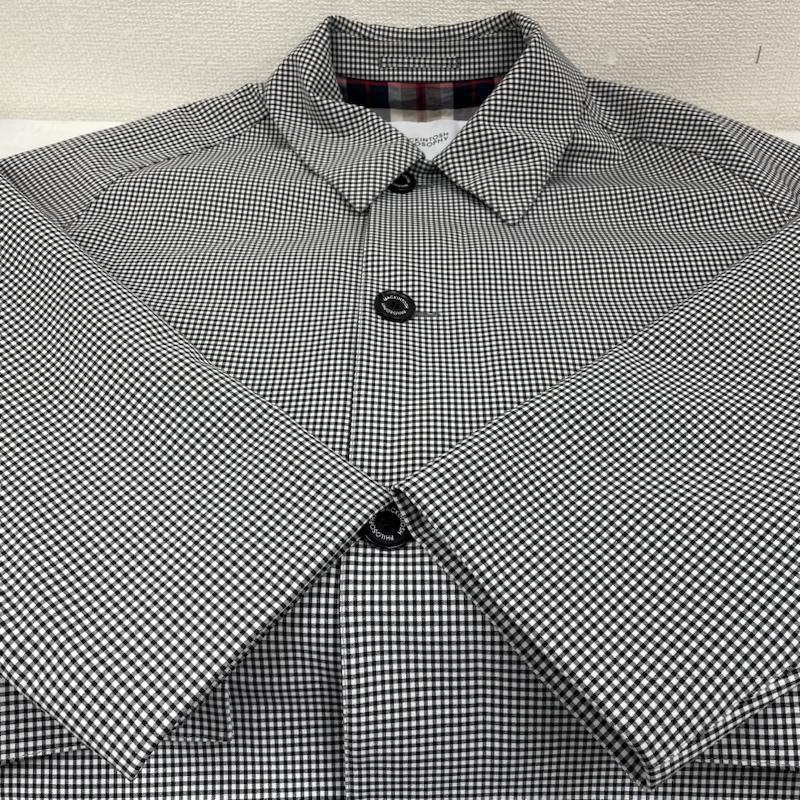 マッキントッシュ フィロソフィー MACKINTOSH PHILOSOPHY コート コート一般 ステンカラー コート 3層 ポリエステルブロード TIVERTON ギンガムチェック H1C57-165-05 38 チェック 白 / ホワイト / white X 黒 / ブラック / black メンズ USED 古着 中古 50135397