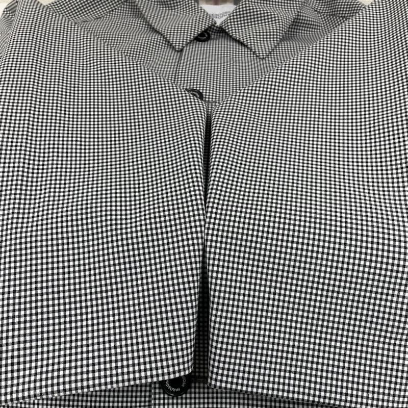 マッキントッシュ フィロソフィー MACKINTOSH PHILOSOPHY コート コート一般 ステンカラー コート 3層 ポリエステルブロード TIVERTON ギンガムチェック H1C57-165-05 38 チェック 白 / ホワイト / white X 黒 / ブラック / black メンズ USED 古着 中古 50135397