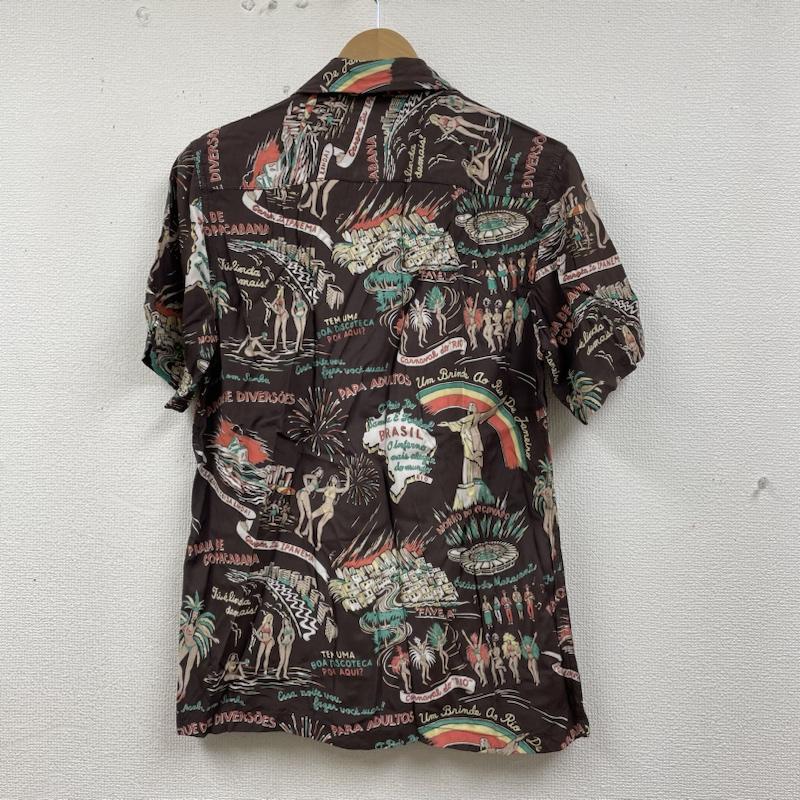 ワコマリア WACKO MARIA シャツ、ブラウス 半袖 14ss THE GUILTY PARTIES ブラジル レーヨン アロハ シャツ 総柄 開襟 S 総柄 茶 / ブラウン / brown X マルチカラー / マルチカラー / multicolor メンズ USED 古着 中古 50135398
