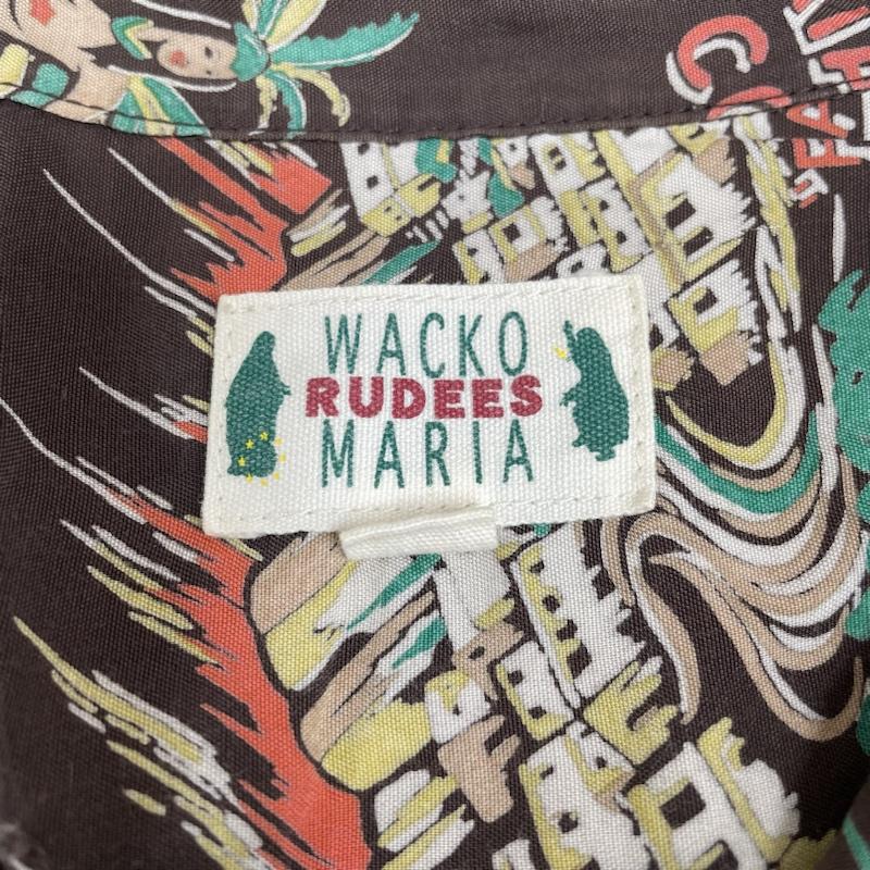 ワコマリア WACKO MARIA シャツ、ブラウス 半袖 14ss THE GUILTY PARTIES ブラジル レーヨン アロハ シャツ 総柄 開襟 S 総柄 茶 / ブラウン / brown X マルチカラー / マルチカラー / multicolor メンズ USED 古着 中古 50135398