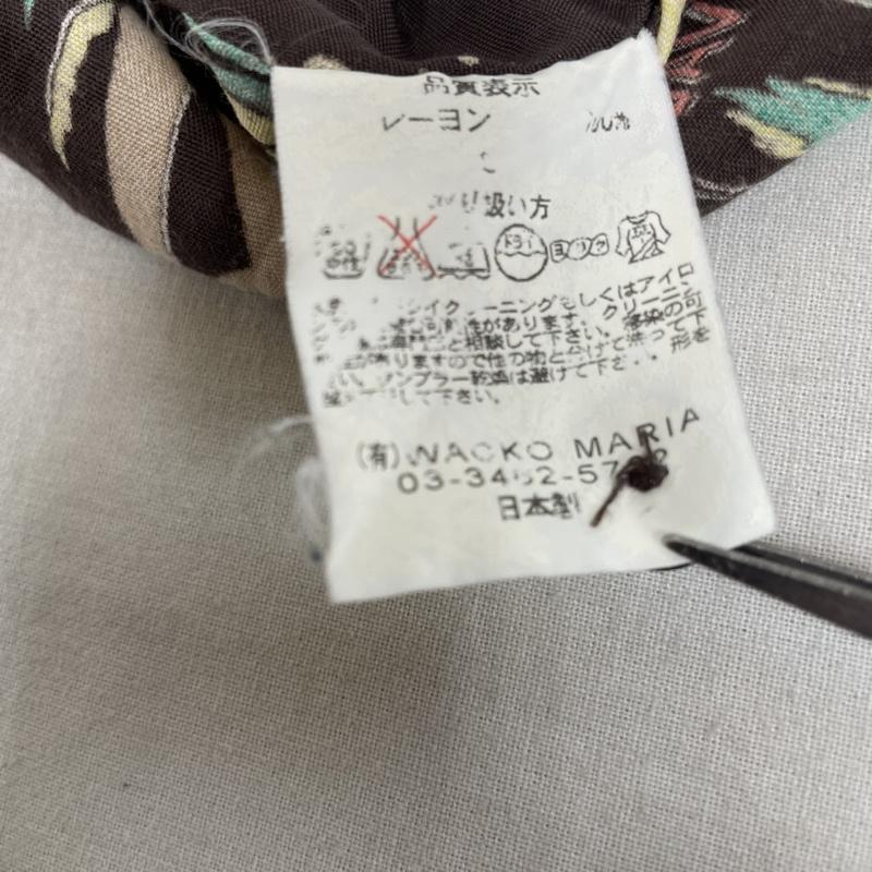 ワコマリア WACKO MARIA シャツ、ブラウス 半袖 14ss THE GUILTY PARTIES ブラジル レーヨン アロハ シャツ 総柄 開襟 S 総柄 茶 / ブラウン / brown X マルチカラー / マルチカラー / multicolor メンズ USED 古着 中古 50135398