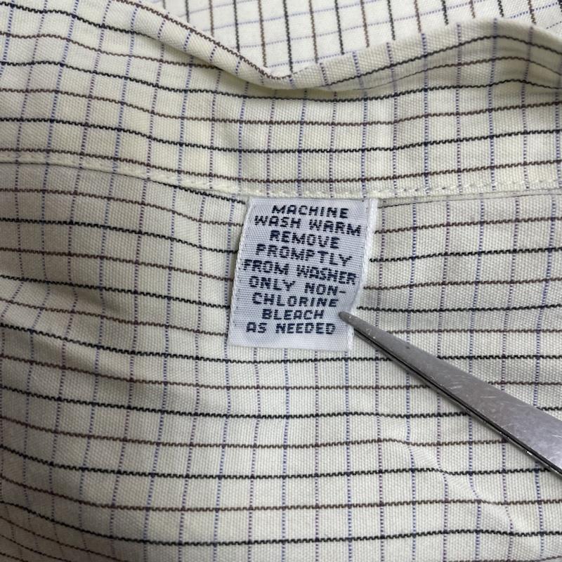 ラルフローレン RALPHLAUREN シャツ、ブラウス 半袖 90s BLAIRE チェック柄 ボタンダウン 半袖 オックスフォード コットンシャツ ロゴ 刺繍 M チェック X ロゴ、文字 X 刺繍 オフホワイト / オフホワイト / メンズ USED 古着 中古 50135402