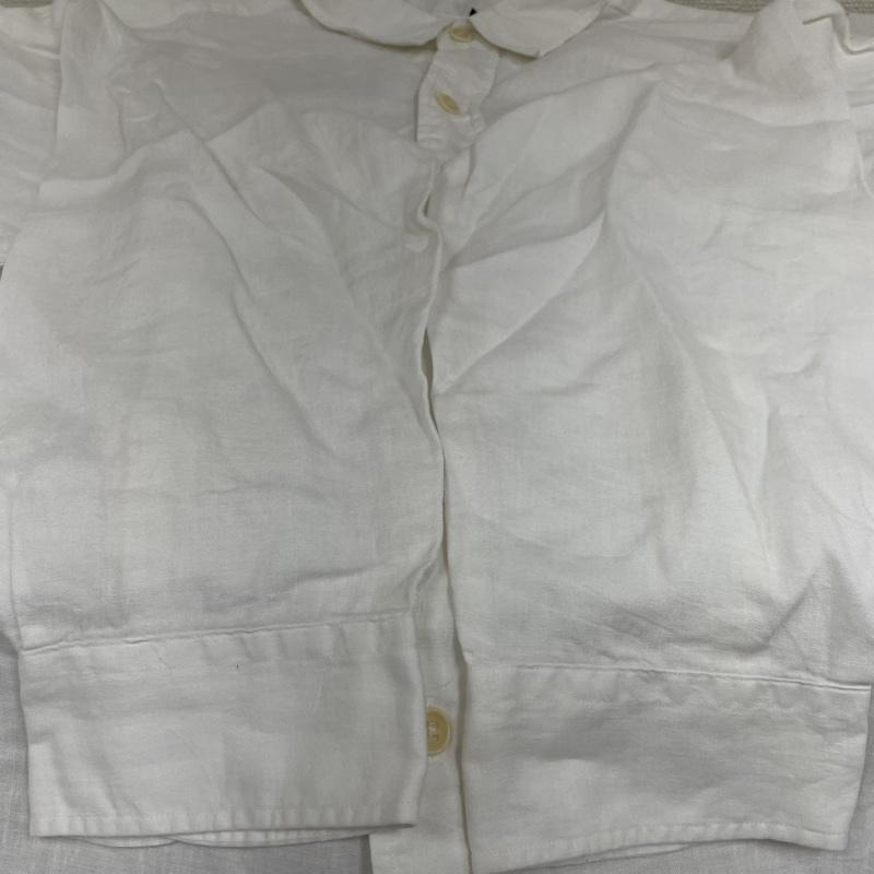 ポロバイラルフローレン Polo by RALPH LAUREN シャツ、ブラウス 長袖 90s 長袖 シャツ 麻 100% リネン ホワイト 無地 ロングスリーブ 大きめ XXL 無地 白 / ホワイト / white メンズ USED 古着 中古 50135403