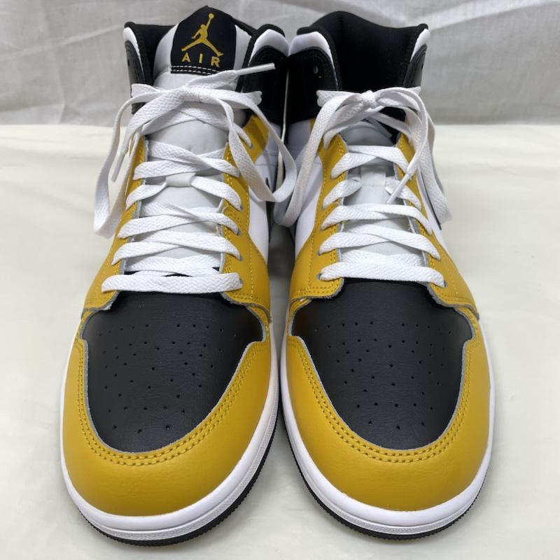 ナイキ NIKE スニーカー スニーカー DQ8426-701 Air Jordan 1 Mid エアジョーダン1 ミッド Yellow Ochre イエローオークル ミッドカット 30.0cm 白 / ホワイト / white X 黒 / ブラック / black X 黄 / イエロー / yellow メンズ USED 古着 中古 50135413