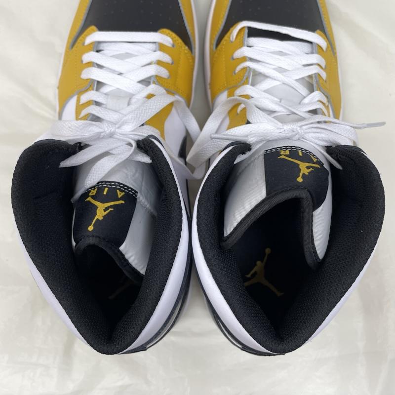 ナイキ NIKE スニーカー スニーカー DQ8426-701 Air Jordan 1 Mid エアジョーダン1 ミッド Yellow Ochre イエローオークル ミッドカット 30.0cm 白 / ホワイト / white X 黒 / ブラック / black X 黄 / イエロー / yellow メンズ USED 古着 中古 50135413