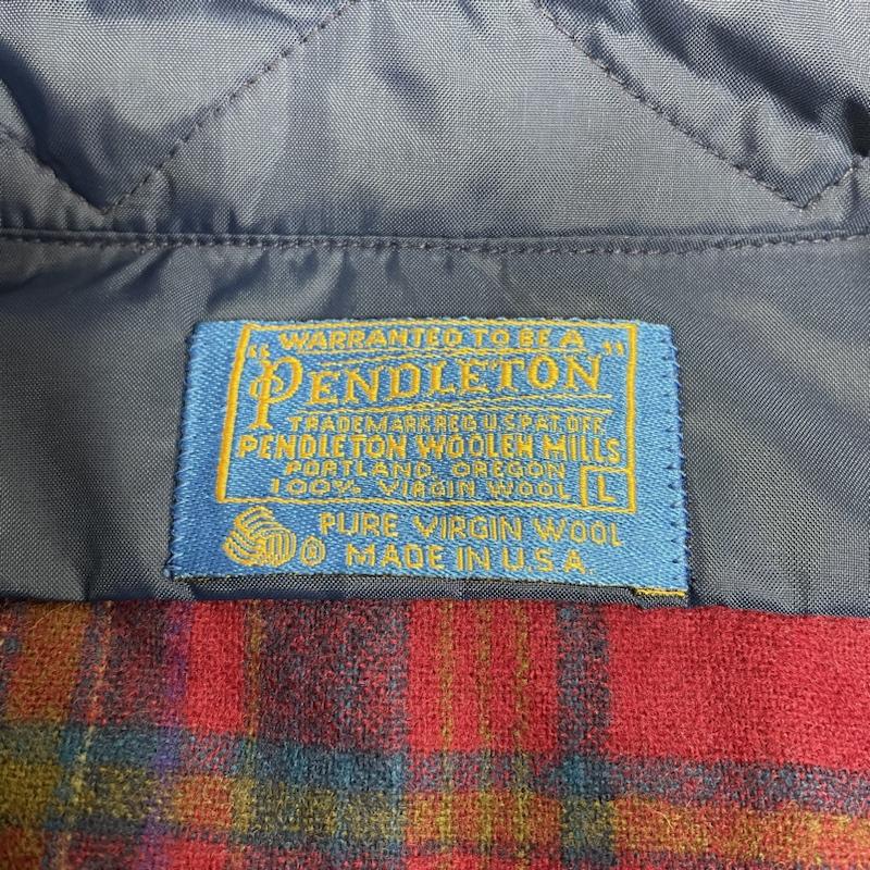 ペンドルトン PENDLETON シャツ、ブラウス 長袖 70 80s USA製 チェック ウール 長袖 シャツ タグ付き L チェック マルチカラー / マルチカラー / multicolor メンズ USED 古着 中古 50135419
