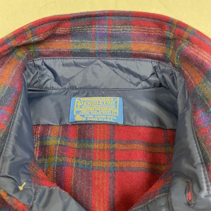 ペンドルトン PENDLETON シャツ、ブラウス 長袖 70 80s USA製 チェック ウール 長袖 シャツ タグ付き L チェック マルチカラー / マルチカラー / multicolor メンズ USED 古着 中古 50135419