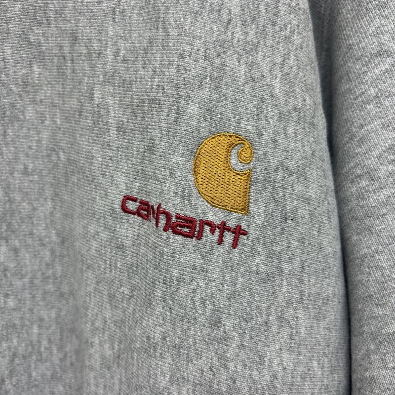 カーハート Carhartt トレーナー 長袖 Carhartt カーハート 長袖 トレーナー Sweat 02810-3302 L ワンポイント 灰 / グレー / gray メンズ USED 古着 中古 50135428