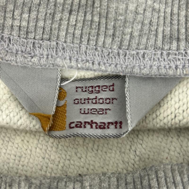 カーハート Carhartt トレーナー 長袖 Carhartt カーハート 長袖 トレーナー Sweat 02810-3302 L ワンポイント 灰 / グレー / gray メンズ USED 古着 中古 50135428