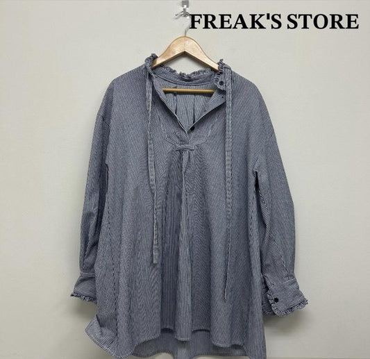 フリークスストア FREAK S STORE チュニック 長袖 FREAK S STORE フリークスストア リボン フリル チュニック - レディース USED 古着 中古 50135433