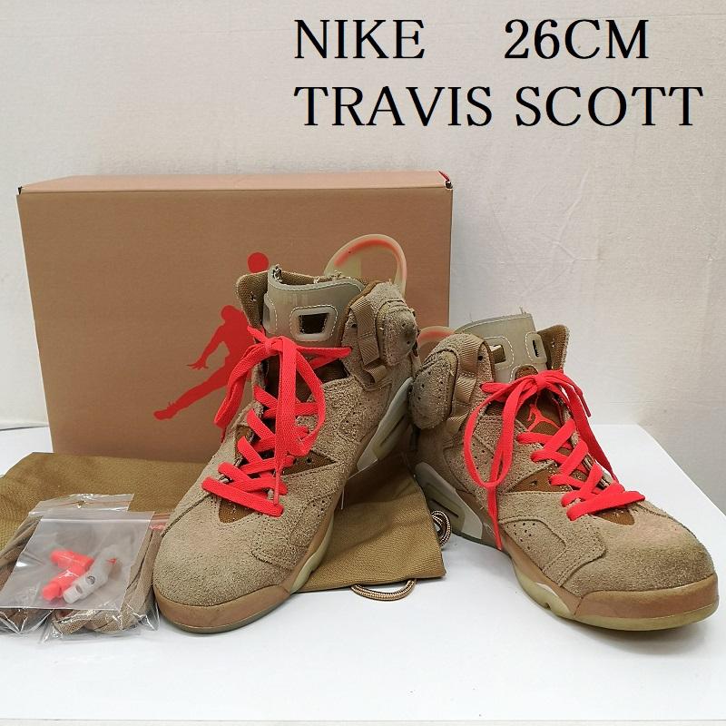 ナイキ NIKE スニーカー スニーカー TRAVIS SCOTT 26cm トラヴィススコット AIR JORDAN 6 RETRO SP エアジョーダン6 DH0690-200 26.0cm 茶 / ブラウン / brown メンズ USED 古着 中古 50135492