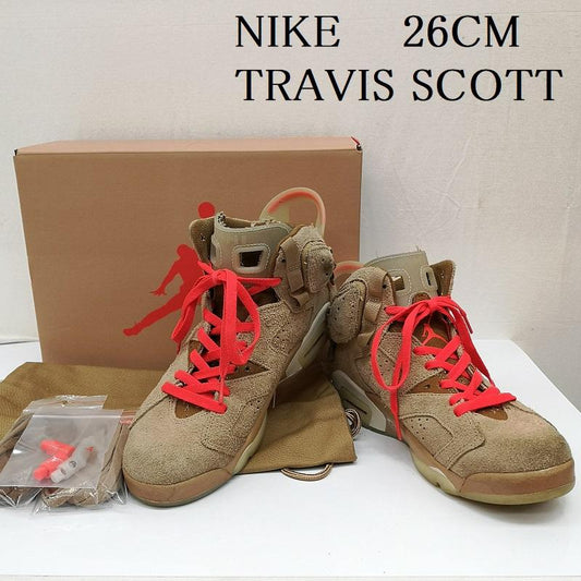 ナイキ NIKE スニーカー スニーカー TRAVIS SCOTT 26cm トラヴィススコット AIR JORDAN 6 RETRO SP エアジョーダン6 DH0690-200 26.0cm 茶 / ブラウン / brown メンズ USED 古着 中古 50135492