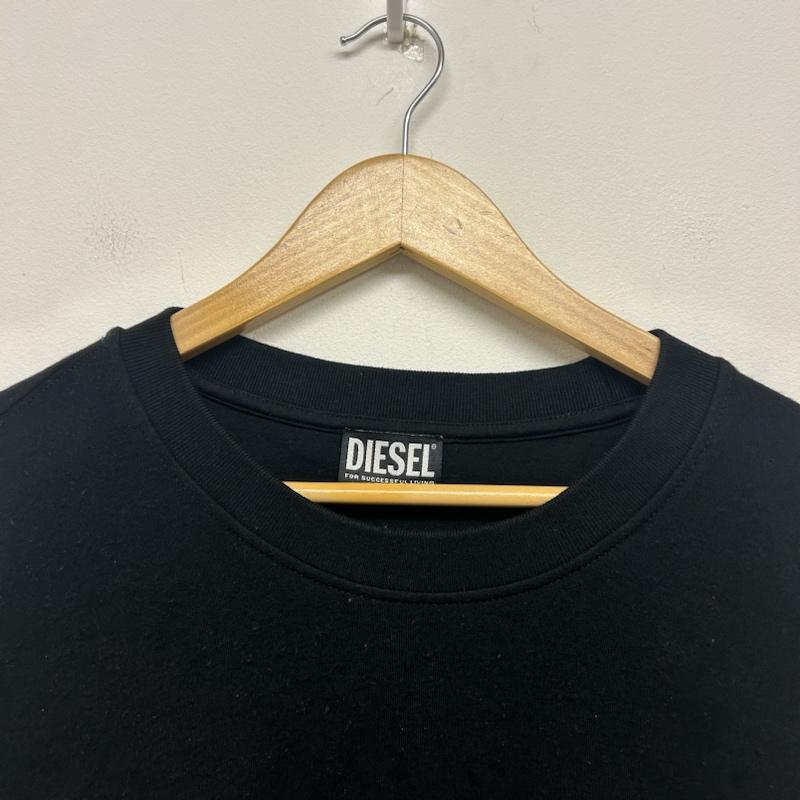 ディーゼル DIESEL トレーナー 長袖 DISEL スウェット A02704 S-KRIB XL 無地 黒 / ブラック / black メンズ USED 古着 中古 50135494