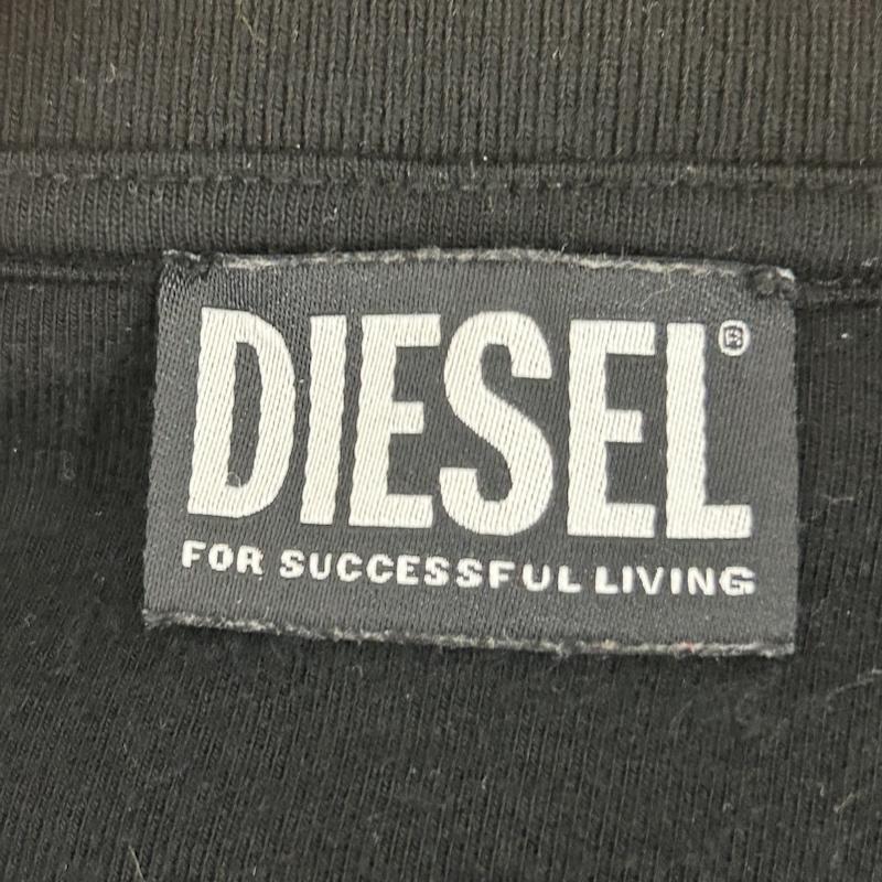 ディーゼル DIESEL トレーナー 長袖 DISEL スウェット A02704 S-KRIB XL 無地 黒 / ブラック / black メンズ USED 古着 中古 50135494