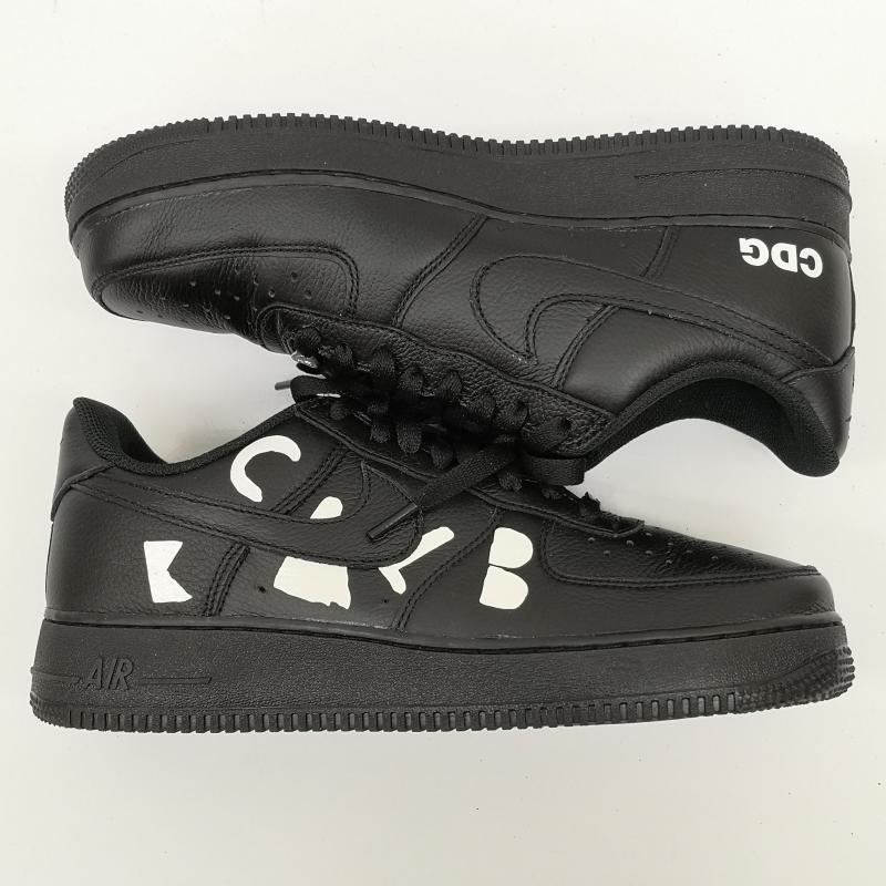 ブラックコムデギャルソン BLACK COMME des GARCONS スニーカー スニーカー 25ss 27.5cm Nike Air Force 1 IB9949-001 エアフォース1 27.5cm 黒 / ブラック / black X 白 / ホワイト / white メンズ USED 古着 中古 50135501