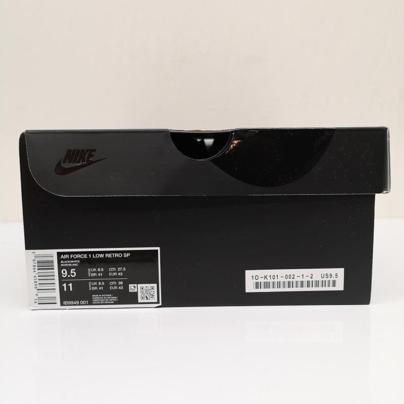 ブラックコムデギャルソン BLACK COMME des GARCONS スニーカー スニーカー 25ss 27.5cm Nike Air Force 1 IB9949-001 エアフォース1 27.5cm 黒 / ブラック / black X 白 / ホワイト / white メンズ USED 古着 中古 50135501