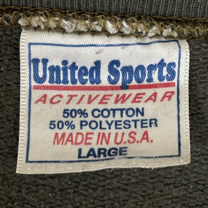 ユナイテッドスポーツ UNITED SPORTS トレーナー 長袖 USA製 Perrysburg Jr Jackets バスケット チーム ロゴ プリント クルーネック スウェット 長袖 トレーナー L メンズ USED 古着 中古 50135589