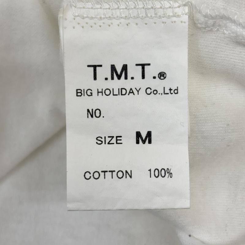 ティーエムティー TMT ポロシャツ 半袖 日本製 ロゴ 刺繍 ボタンダウンカラー 薄手 半袖 ポロシャツ 白 ホワイト M 白 / ホワイト / white メンズ USED 古着 中古 50135595