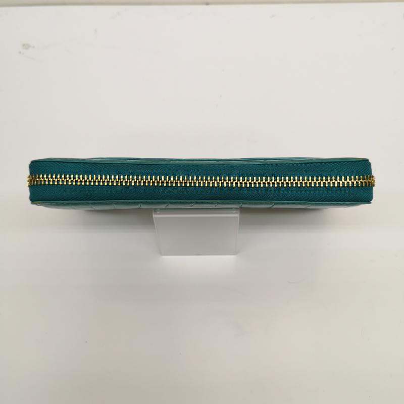 古着 USED 財布 長財布 クロコダイル ヘンローン ターコイズ シャイニング 加工 長財布 ラウンドファスナー - レディース USED 古着 中古 50135639