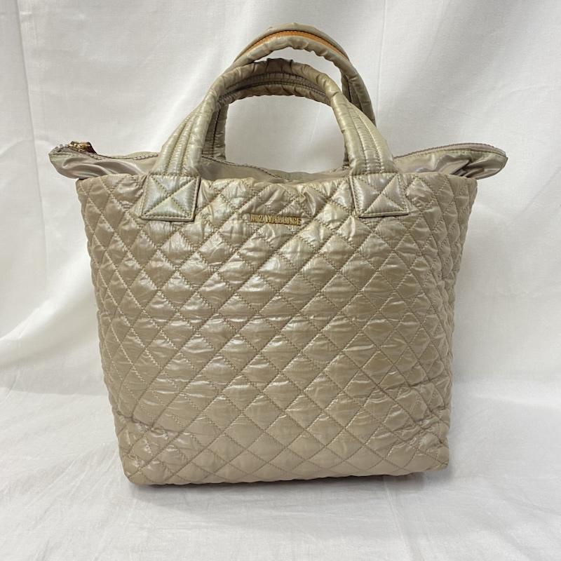 エムジーウォレス MZ WALLACE トートバッグ トートバッグ PUFF BAG Metro Tote シャンパンベージュ - ロゴ、文字 ベージュ / ベージュ / beige レディース USED 古着 中古 50135687