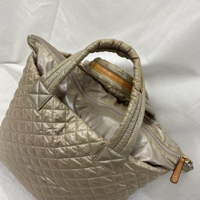エムジーウォレス MZ WALLACE トートバッグ トートバッグ PUFF BAG Metro Tote シャンパンベージュ - ロゴ、文字 ベージュ / ベージュ / beige レディース USED 古着 中古 50135687
