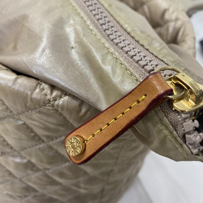 エムジーウォレス MZ WALLACE トートバッグ トートバッグ PUFF BAG Metro Tote シャンパンベージュ - ロゴ、文字 ベージュ / ベージュ / beige レディース USED 古着 中古 50135687