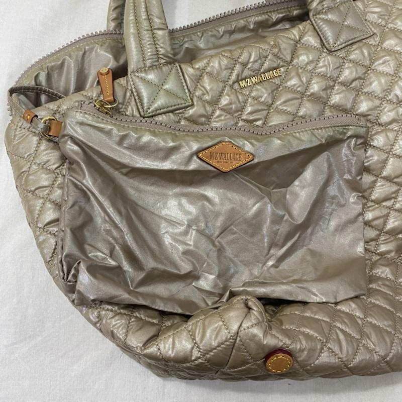 エムジーウォレス MZ WALLACE トートバッグ トートバッグ PUFF BAG Metro Tote シャンパンベージュ - ロゴ、文字 ベージュ / ベージュ / beige レディース USED 古着 中古 50135687