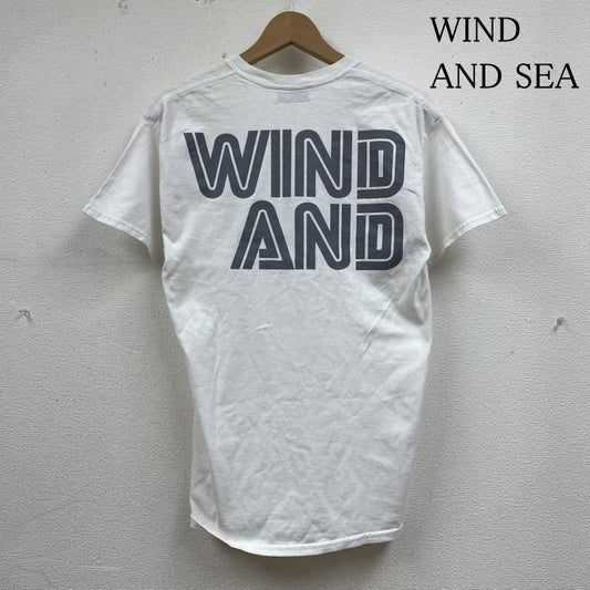 ウィンダンシー WIND AND SEA Tシャツ 半袖 半袖 Tシャツ ロゴ プリント クルーネック シャツ カットソー wds-cs-298 M ロゴ、文字 X プリント 白 / ホワイト / white メンズ USED 古着 中古 50135706