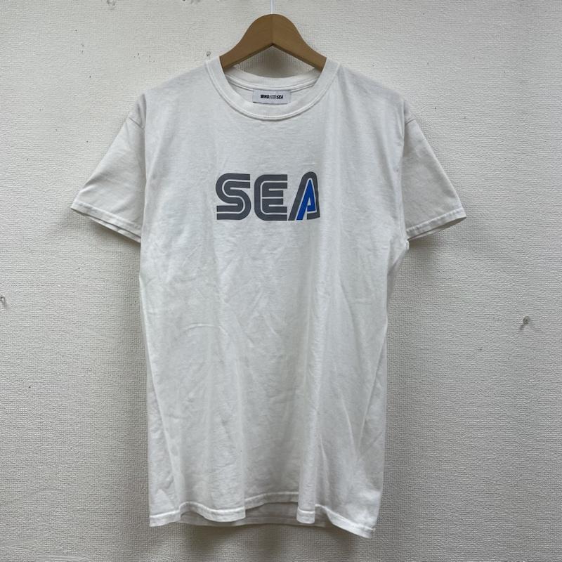 ウィンダンシー WIND AND SEA Tシャツ 半袖 半袖 Tシャツ ロゴ プリント クルーネック シャツ カットソー wds-cs-298 M ロゴ、文字 X プリント 白 / ホワイト / white メンズ USED 古着 中古 50135706